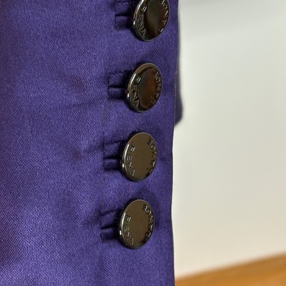 Vintage Rena Lange Deep Purple Silk Jacket. Like new - Picture 5 of 11